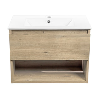 Mueble Vanitorio Belle Nogal + Cubierta 60x46x50 cm