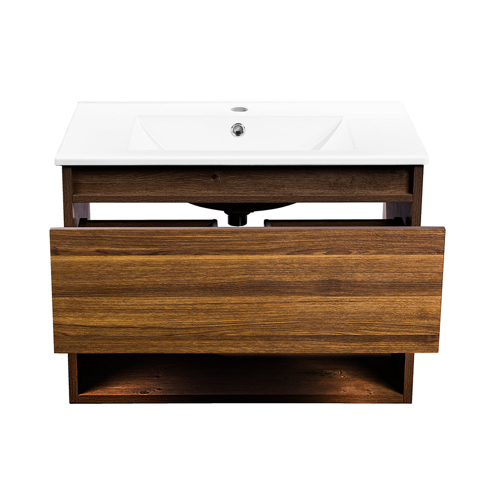 Mueble Vanitorio Belle Roble + Cubierta 70x46x50 cm