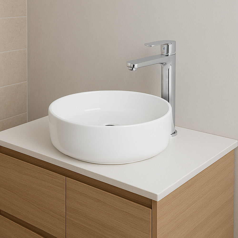 Vanitorio sobre cubierta redondo 36x36x12cm