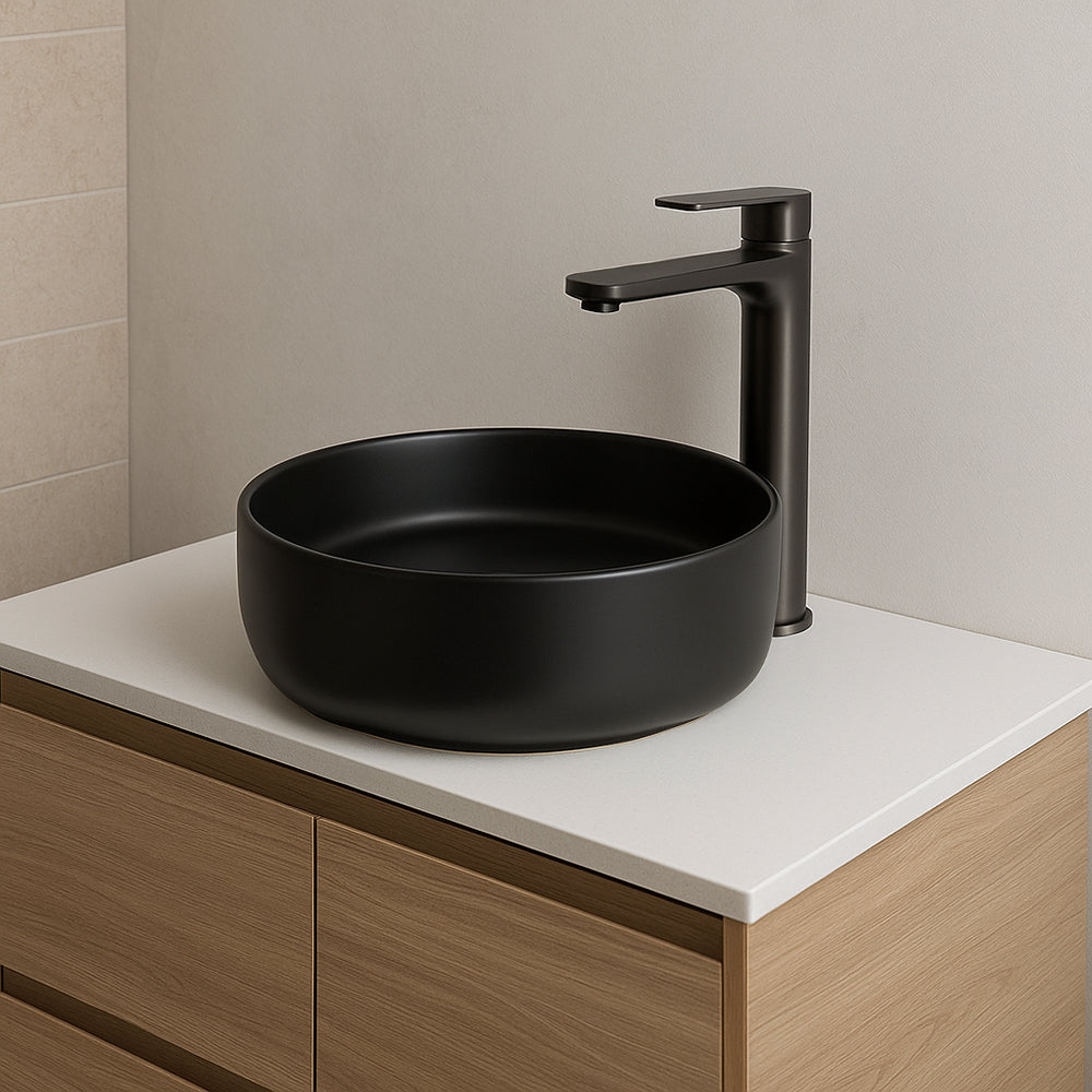 Vanitorio sobre cubierta redondo 36x36x12cm