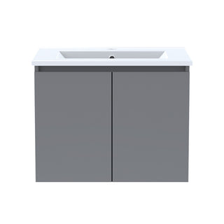 Mueble Vanitorio Ermes Cinza + Cubierta 60x46x50 cm