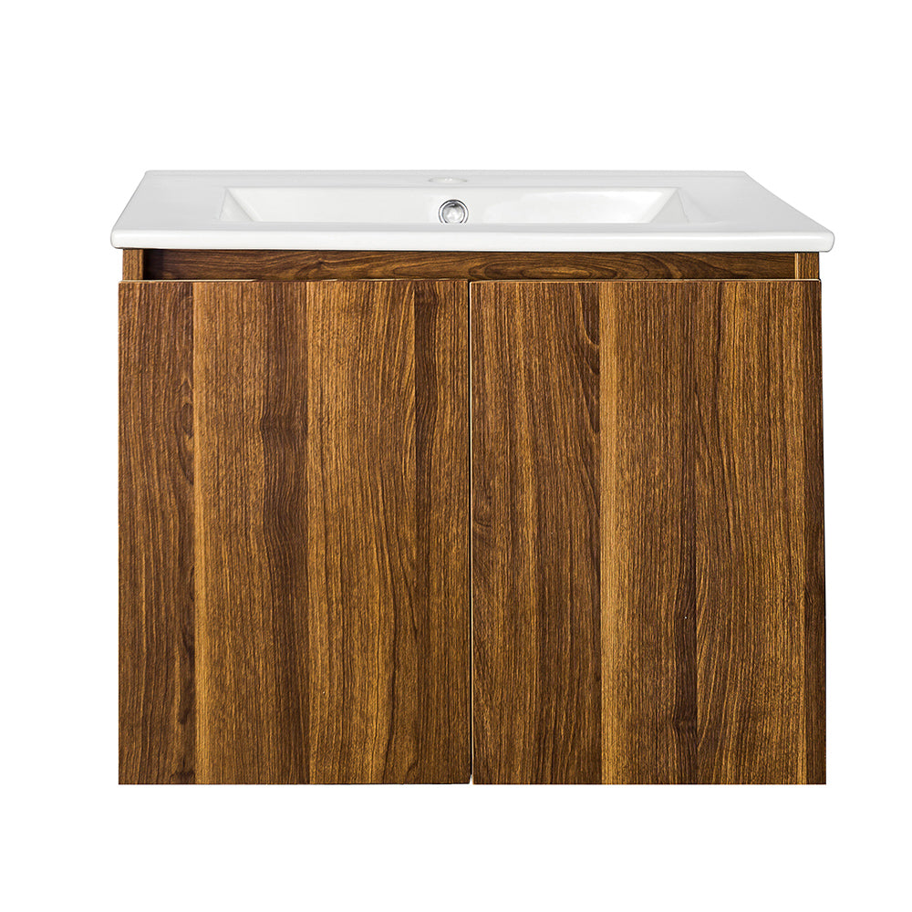 Mueble Vanitorio Ermes Roble + Cubierta 60x46x50 cm
