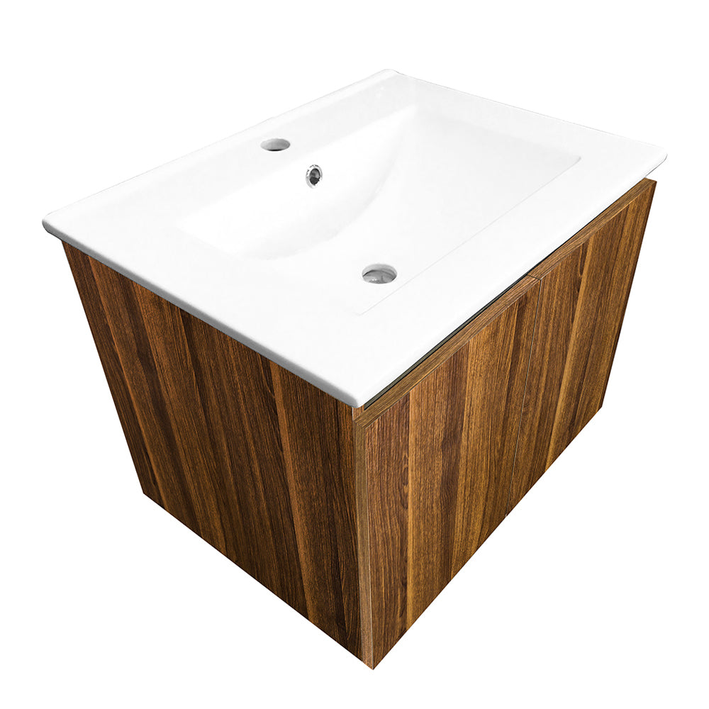 Mueble Vanitorio Ermes Roble + Cubierta 60x46x50 cm