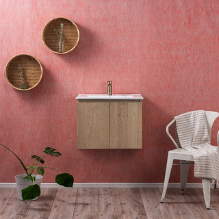 Mueble Vanitorio Ermes Nogal + Cubierta 70x46x50 cm