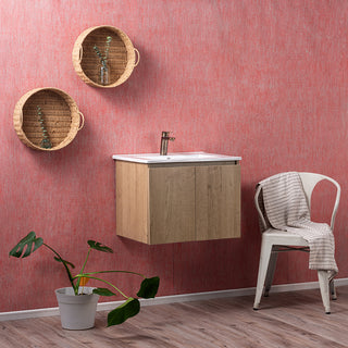 Mueble Vanitorio Ermes Nogal + Cubierta 70x46x50 cm