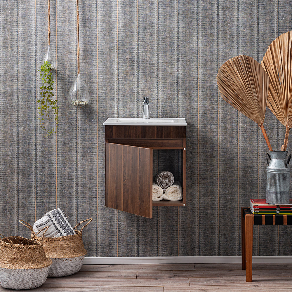 Mueble Vanitorio Moyen Roble + Cubierta 50x46x50 cm