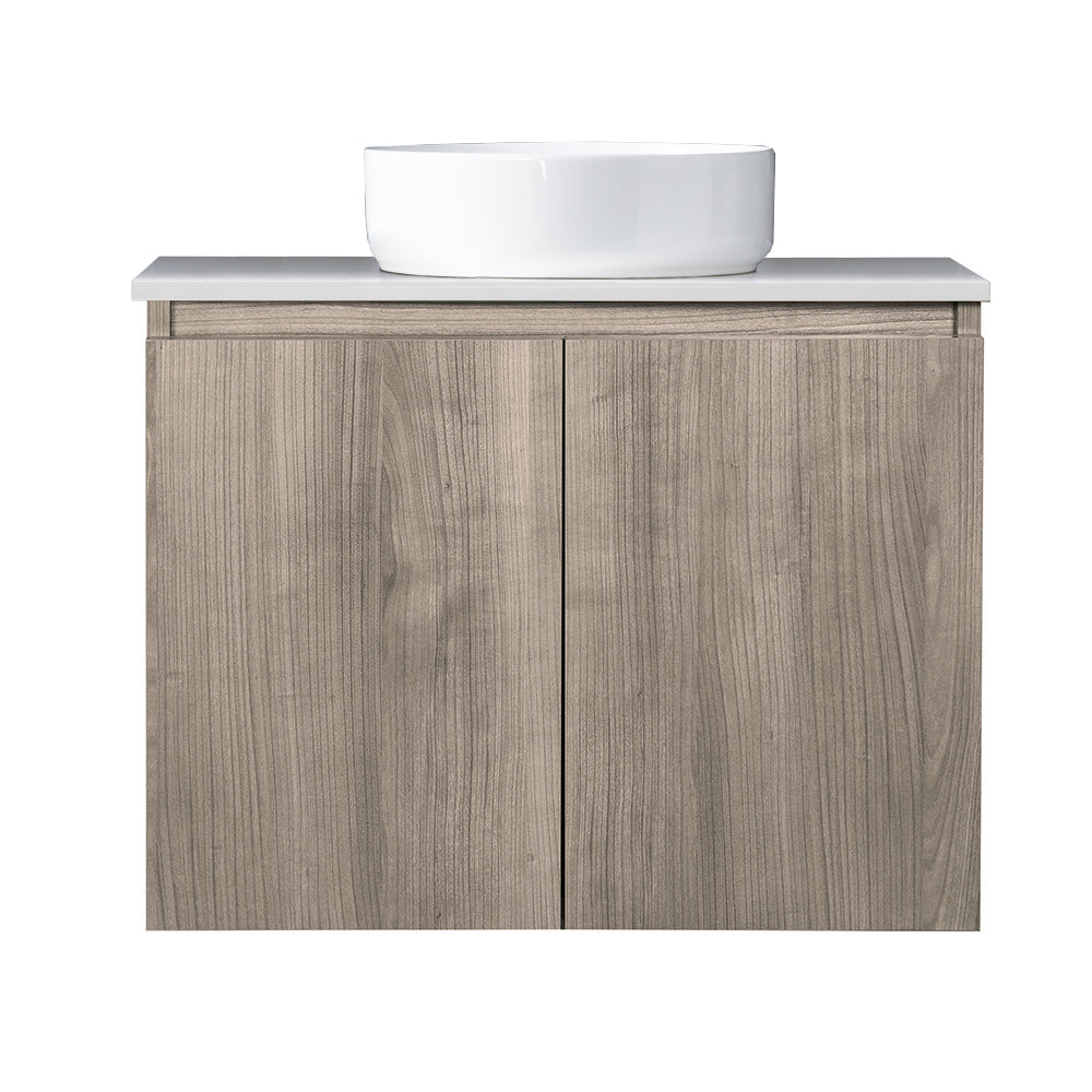 Mueble Baño Completo Ermes Sobre Cubierta Redondo 80x46cm Lenga