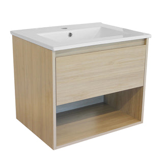 Mueble Vanitorio Zoé Acácia + Cubierta 100x46x50 cm