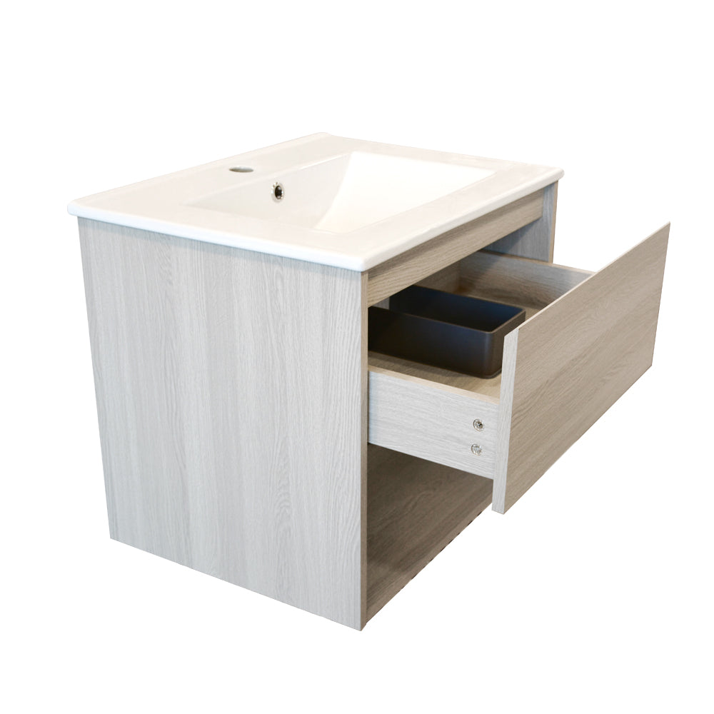 Mueble Vanitorio Zoé Albayalde + Cubierta 150x46x50 cm