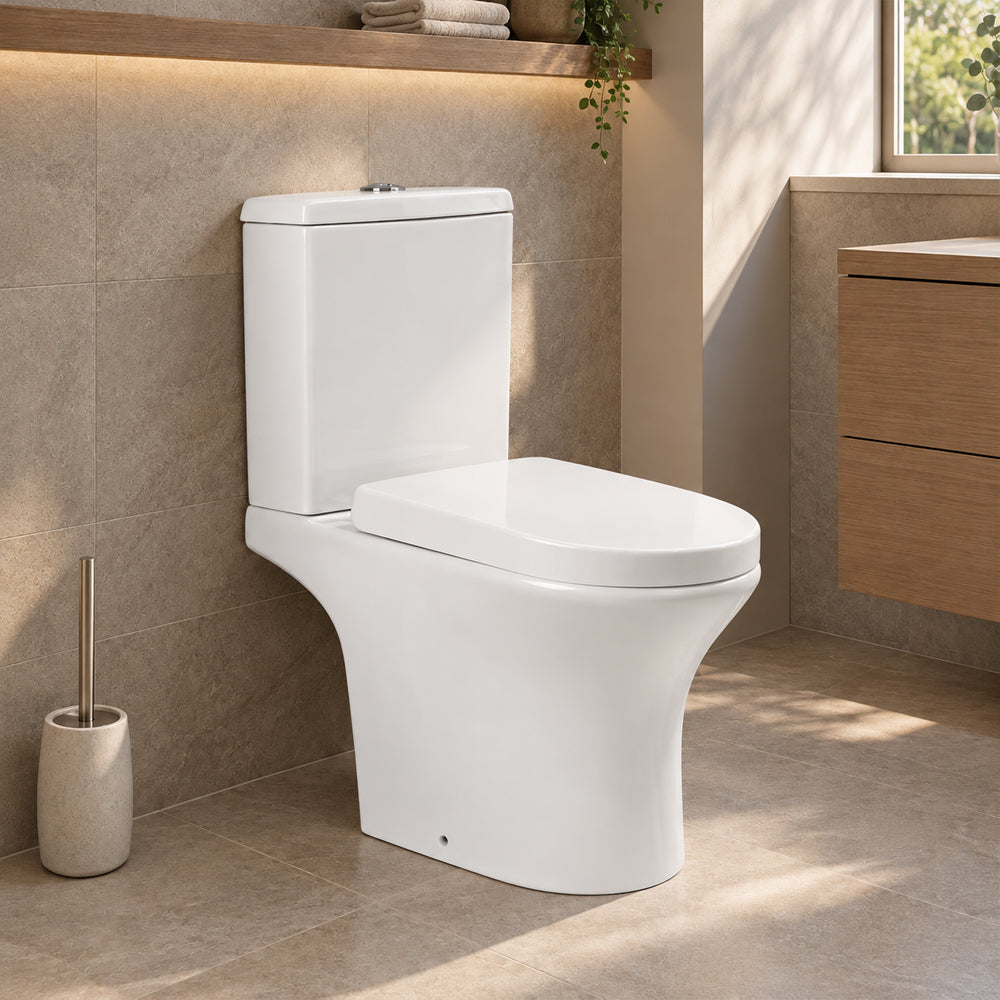 Sanitario Wc Descarga Piso 21 cm Two Piece New Atos (Vertical)