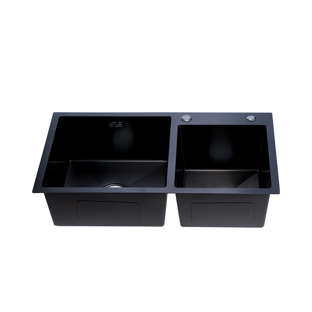 Lavaplatos Doble Empotrado 78x43 Aramis Negro