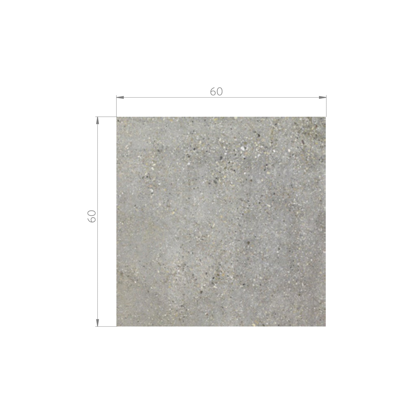 SALDO - TDC2 - BETON GREY EXTERNAL Gres Antideslizante 60x60 RT