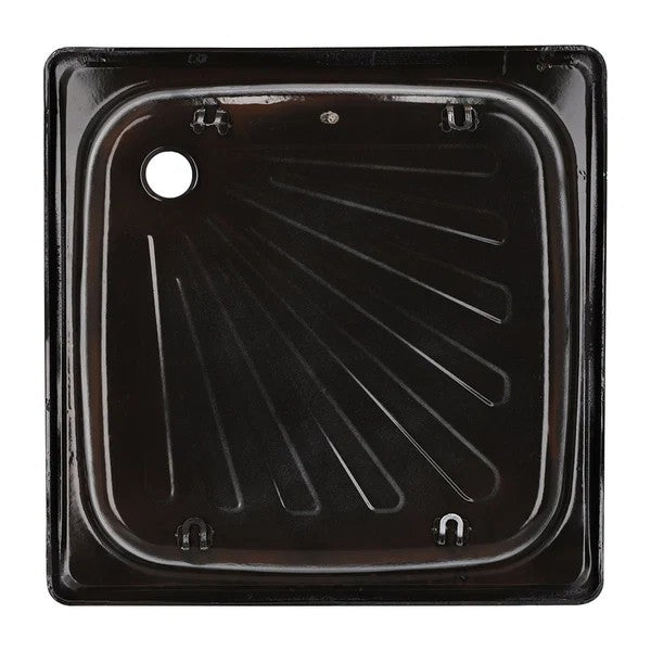 Receptáculo de Acero Esmaltado 80x80x15 cm Atenas Con Desagüe