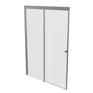 Mampara Corredera Hera 120x185 cm Ajustable ±1 cm Cromado
