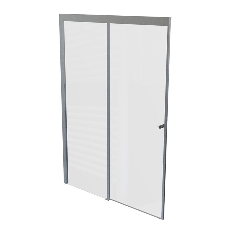 Mampara Corredera 170x185 cm Ajustable ±3 cm Cromado