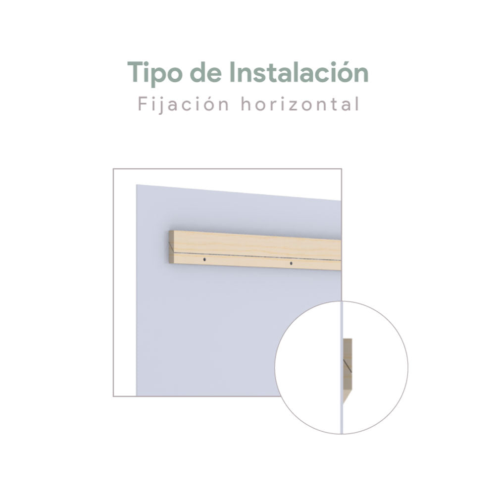 Espejo Perfil Horizontal - Largo 120cm -  4mm