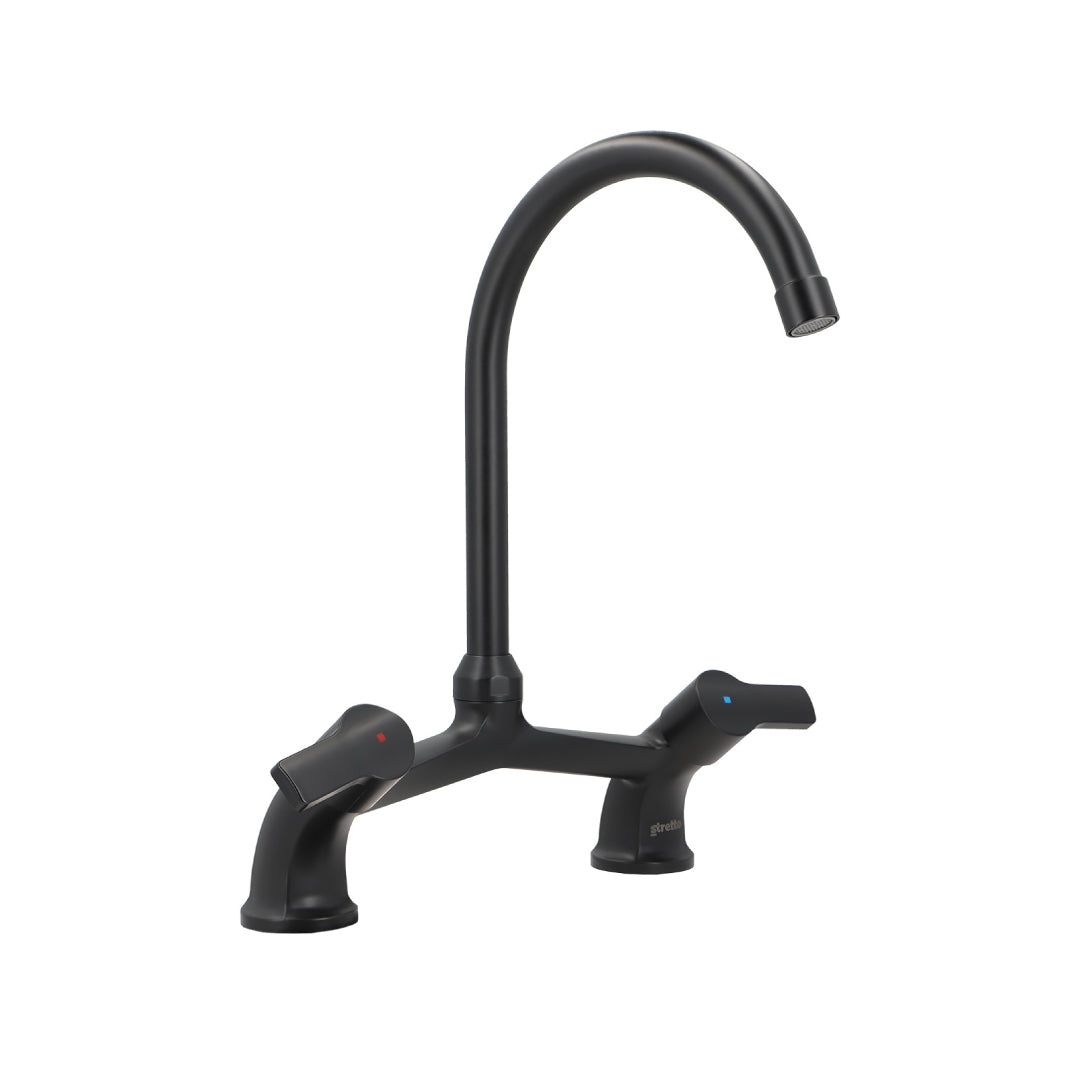 Combinación Lavaplatos 8" Bogen Negro Mate