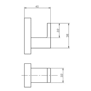 Percha Simple Toalla Taff