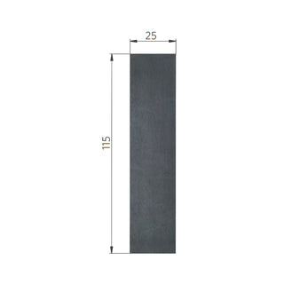 Semi Gres - Detroit Gray  Mate 25x115 Rectificado