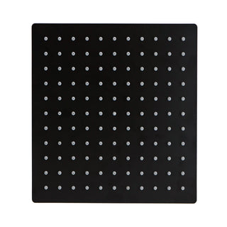 Plato Ducha Cuadrado 25 cm con Brazo 30 cm Negro Mate