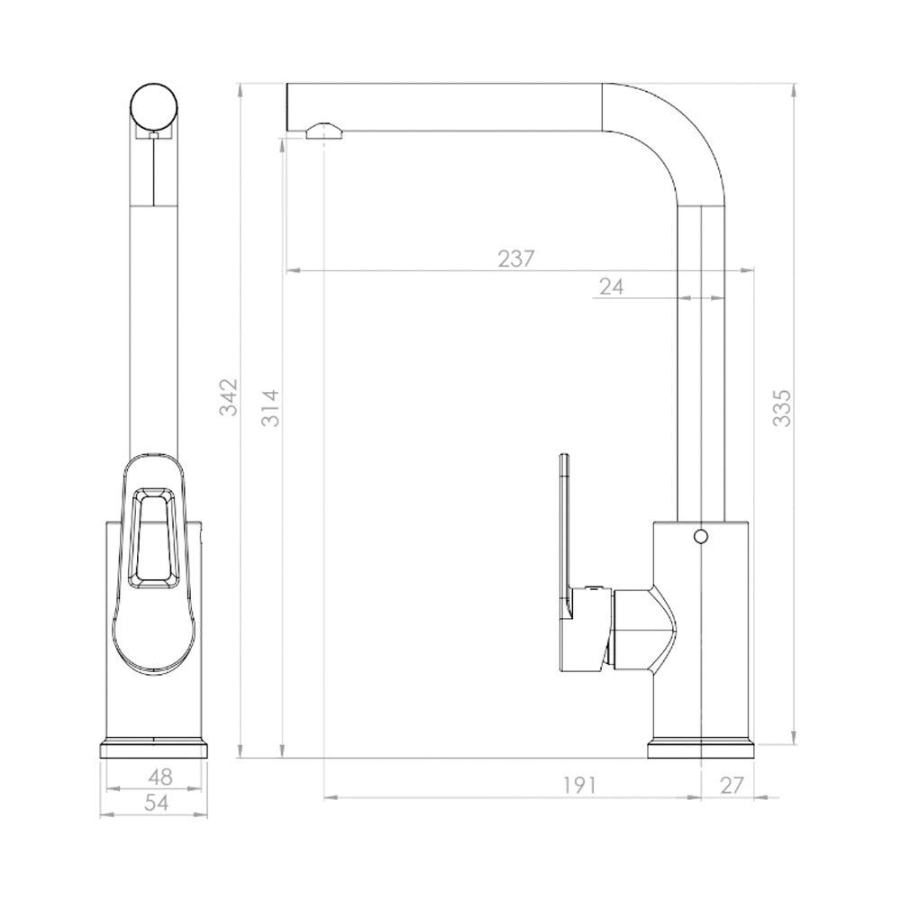 Monomando Lavaplatos Verona Grafito Austral