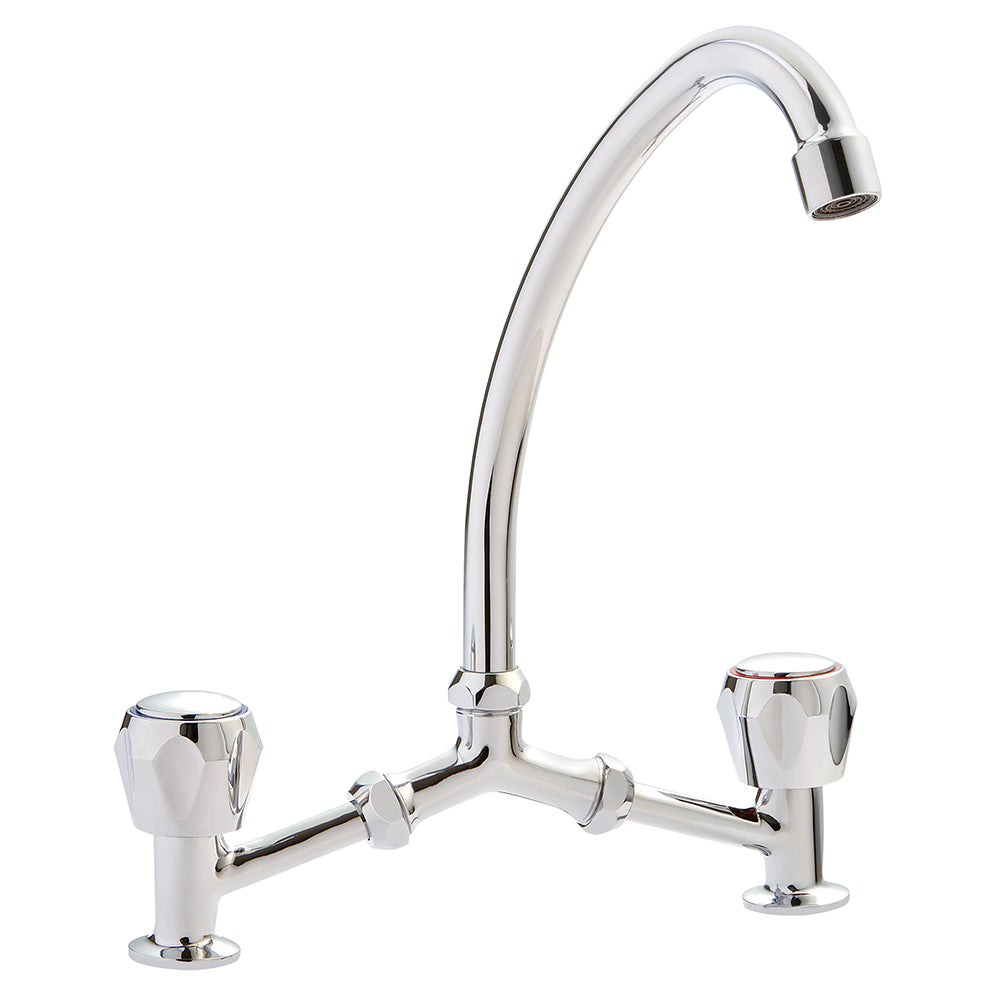 Combinación Lavaplatos 8" Tipo V Mossini Cromo