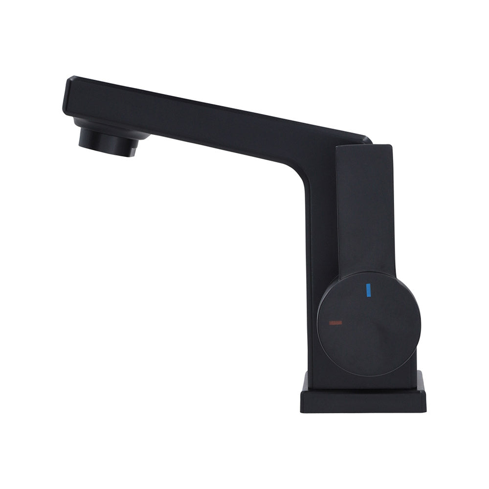 Monomando Lavamanos Ridotti Negro Mate