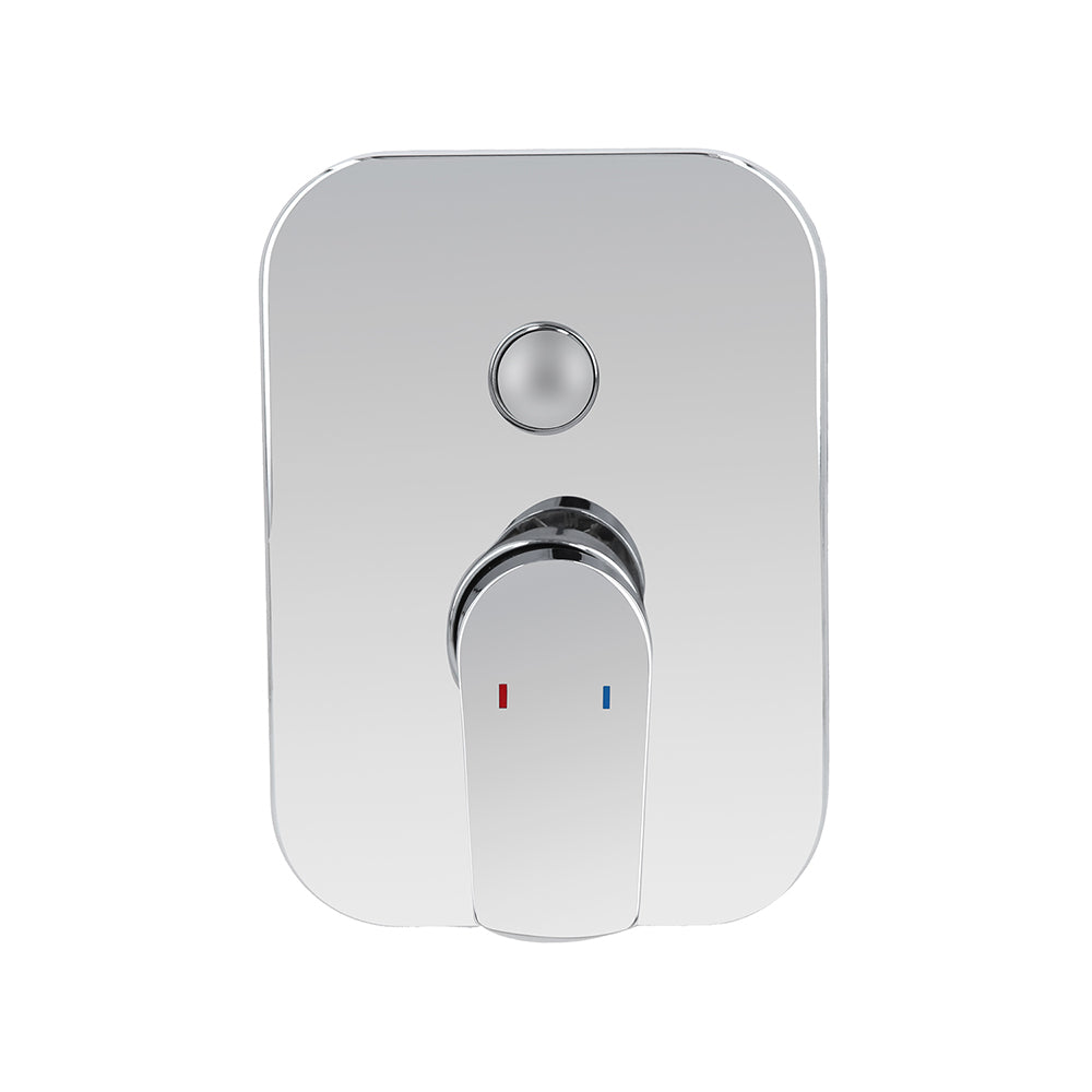 Monomando Ducha Empotrado con Inversor + Plato + Maneral Filippo Cromo