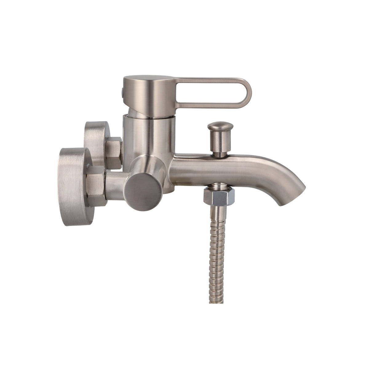 Monomando Tina Ducha Rizzo Inox Satinado