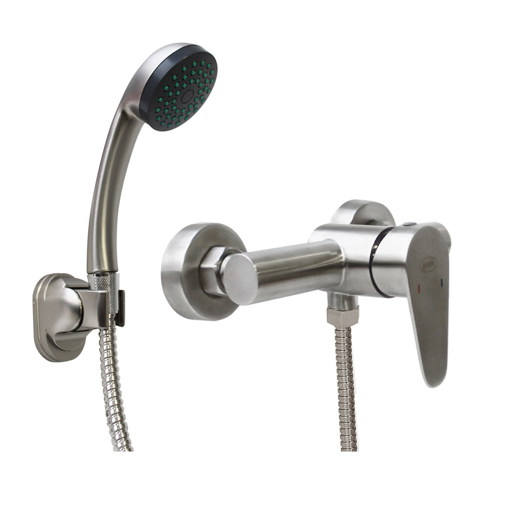 Monomando Ducha Vermont Inox Satinado