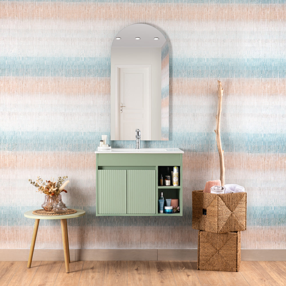 Mueble de Baño Completo Lille Sage Green Texturado