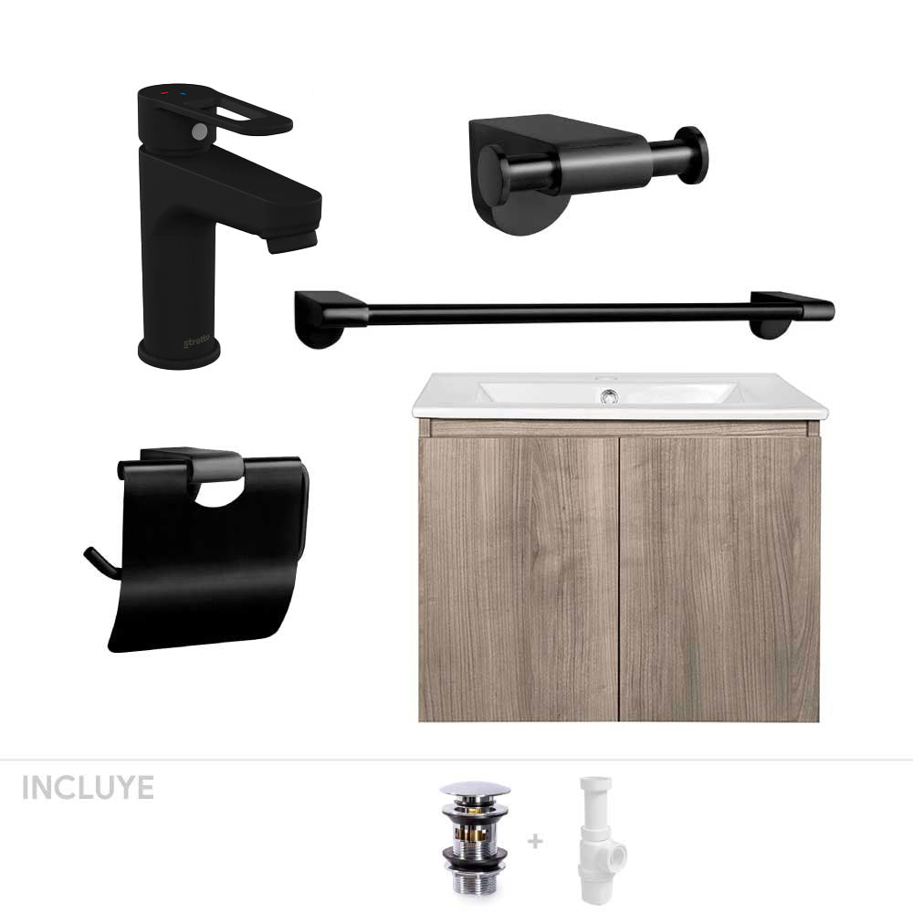 Pack Baño  Art Deco | Mueble + Giferías + Accesorios