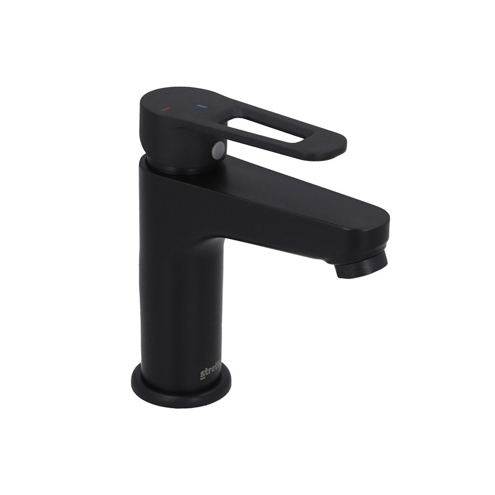 Pack Baño  Art Deco | Mueble Vanitorio Nogal + Grifería + Accesorios Baño Negro Mate