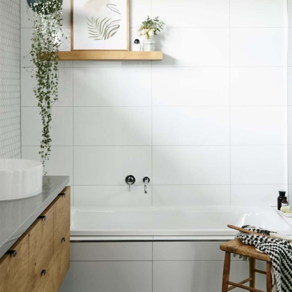 SALDO - T1472C1 - 000781 WHITE FROST PLUS MATE Ceramica Muro Blanco Acet. 30x59 RT