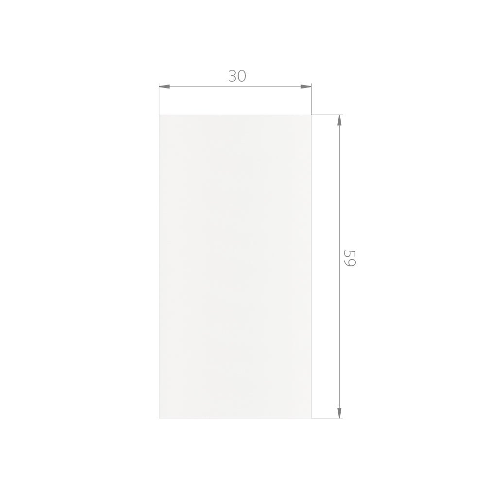 Cerámica Muro - White Frost Plus Acetinado 30x59 Rectificado