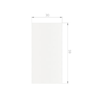 Cerámica Muro - White Frost Plus Acetinado 30x59 Rectificado