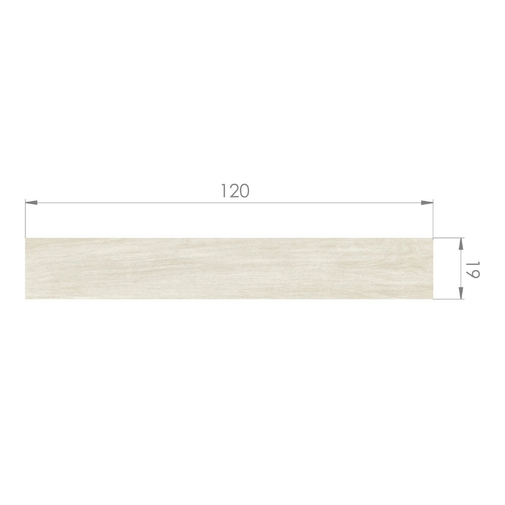 Cerámica Piso - Rieti Beige Mate 19x120 Rectificado