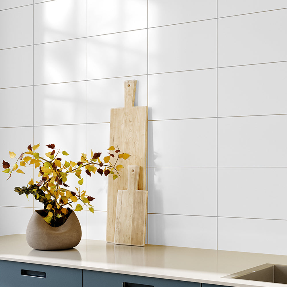 SALDO - T29C1 - ASPEN BRILLO Ceramica Muro Blanco 30x46