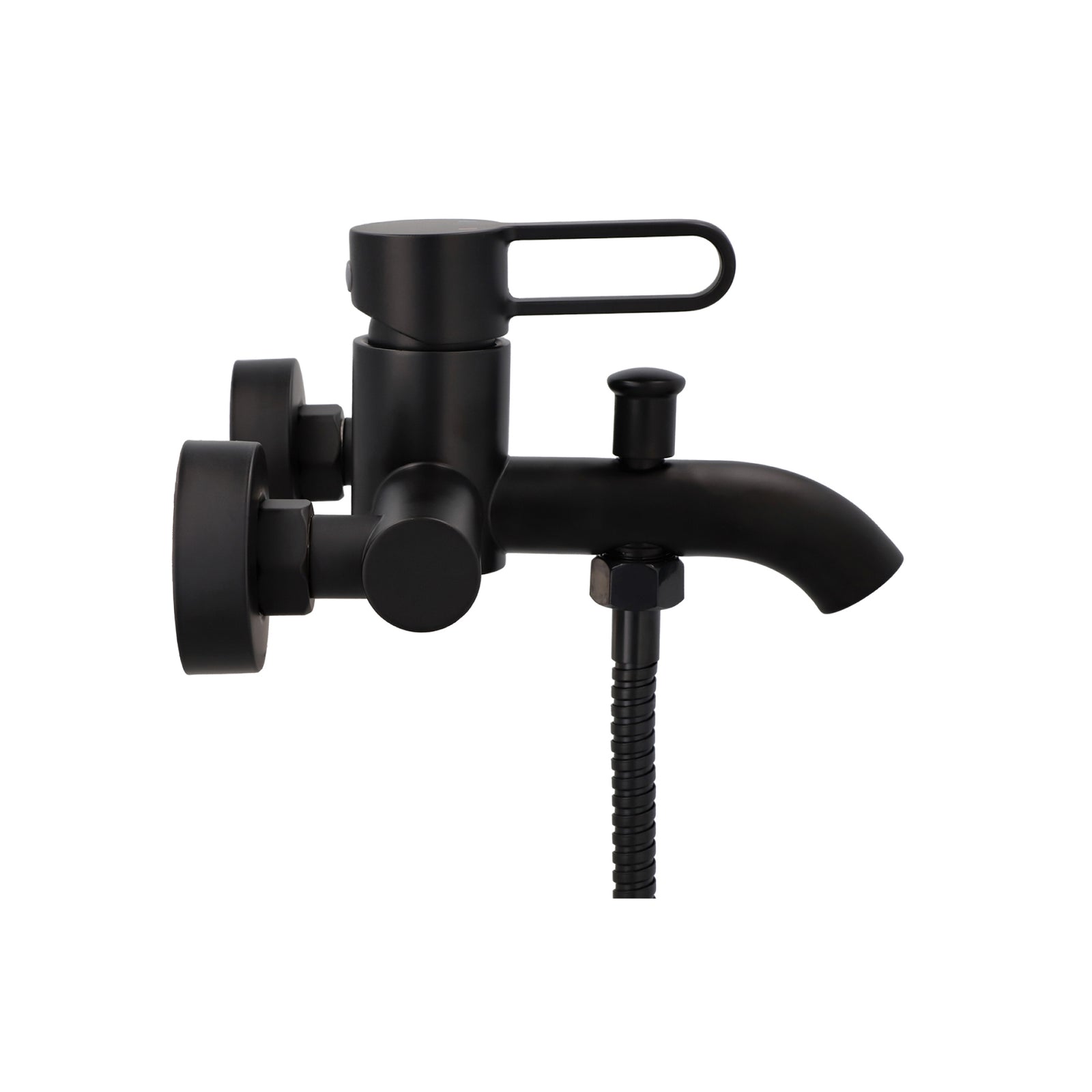 Monomando Tina Ducha Rizzo Negro Mate