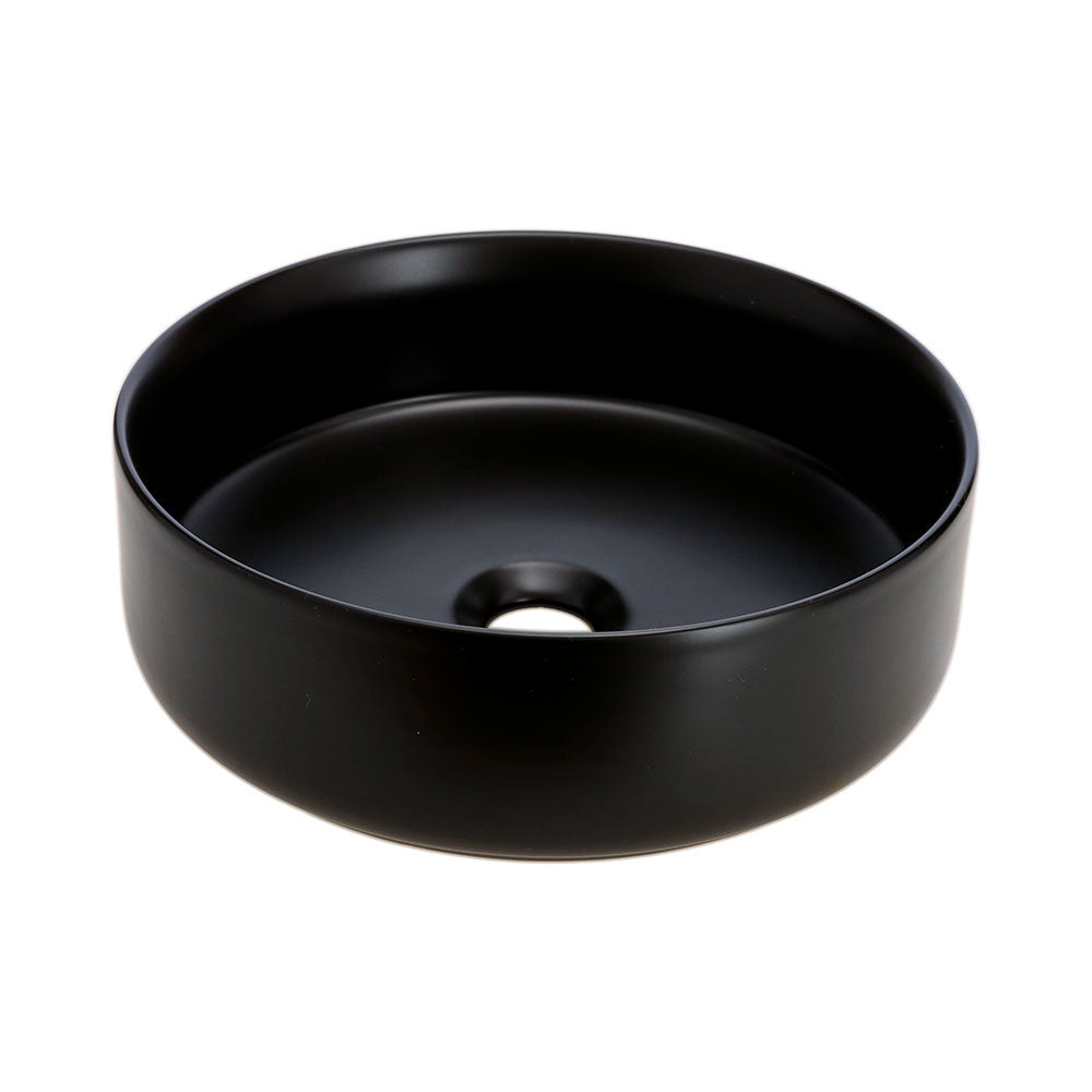 Pack Baño Baena | Vanitorio Sobre Cubierta 36cm + Grifería Alta Negro Mate