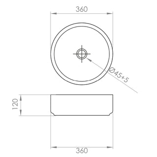 Pack Baño Baena | Vanitorio Sobre Cubierta 36cm + Grifería Alta Negro Mate