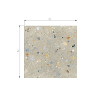 Gres - Terrazo Brown Mate 60x60 Rectificado