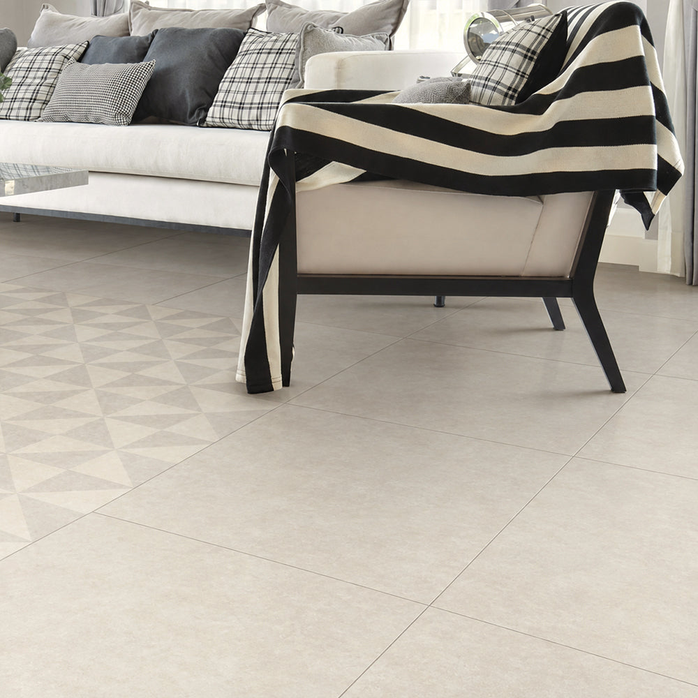 Porcelanato Piso - Cement Grigio Pure 61x61 cm Rectificado