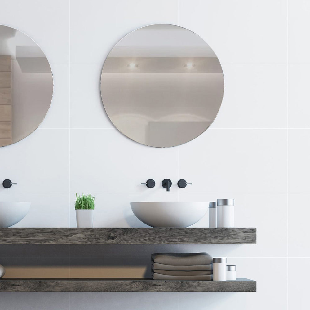 Cerámica Muro -  White Absolute Blanco Brillo 33x60 Rectificado