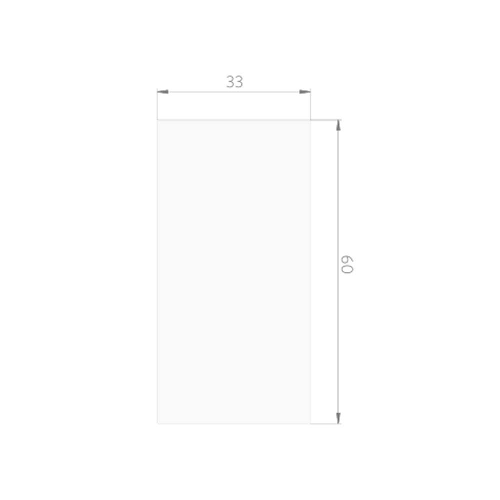 Cerámica Muro -  White Absolute Blanco Brillo 33x60 Rectificado
