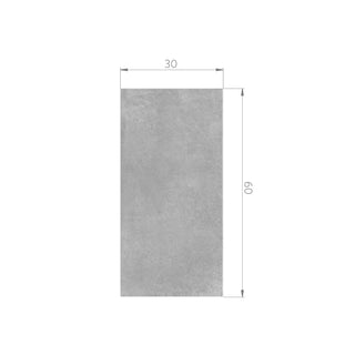 Gres - Cementare Dark Grey Matt 30x60 Rectificado