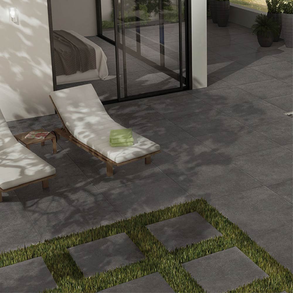 Gres - Glacier Charcoal Matt 60x60 Rectificado