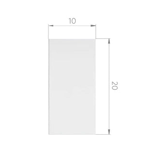 Cerámica Muro -  Brick Blanco Brillo 10 x 20