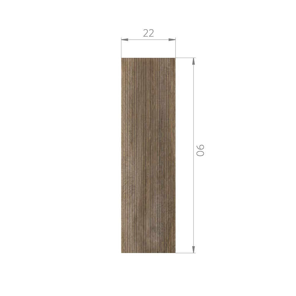 Porcelanato - Islandia Moka As Antideslizante 22x90 Rectificado