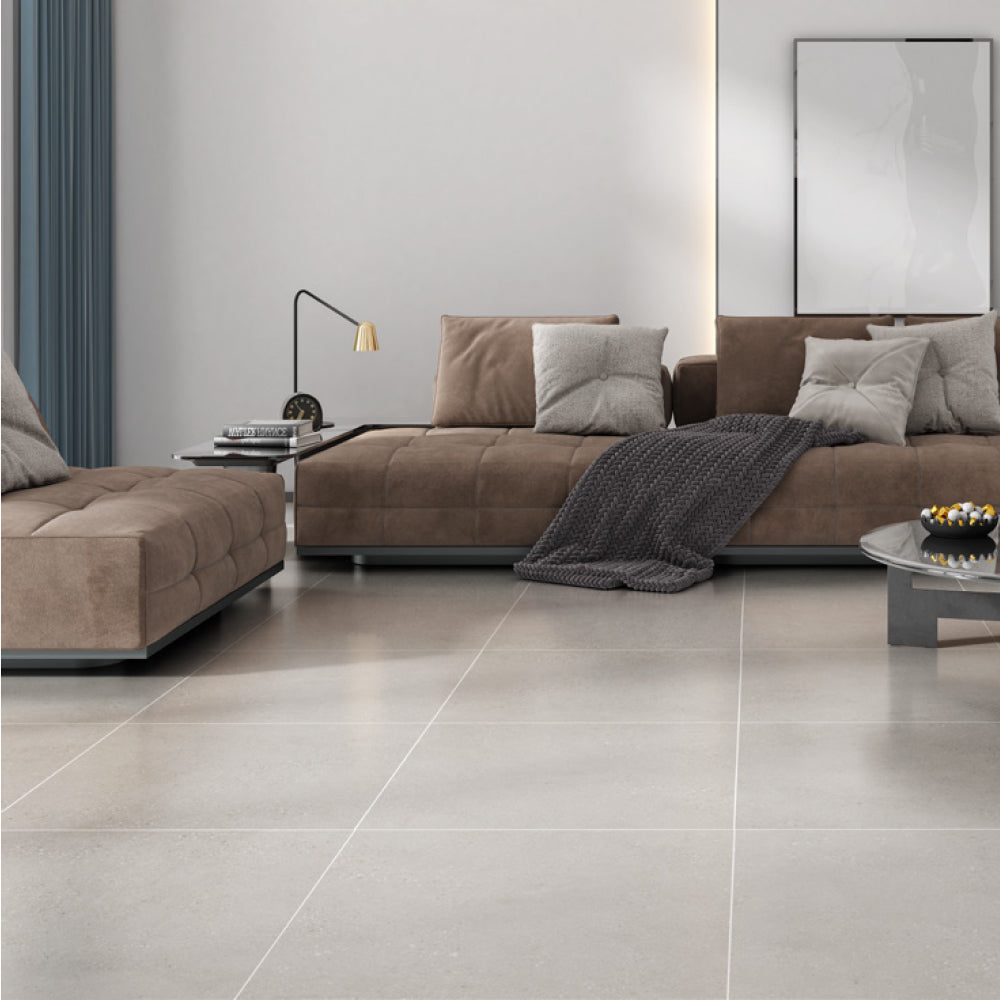 Gres Piso/Muro - Groove Light Grey 60x60 Rectificado
